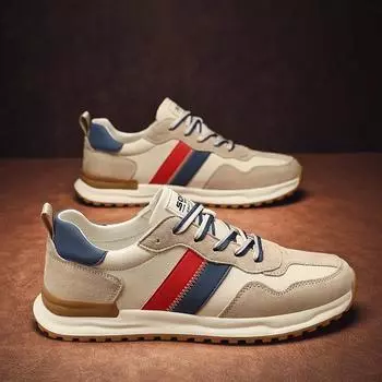 2024 Новые мужские туфли Повседневные кроссовки Мужские износостойкие уличные кроссовки Forrest Gump для мужчин Кожаные кроссовки для бега 39