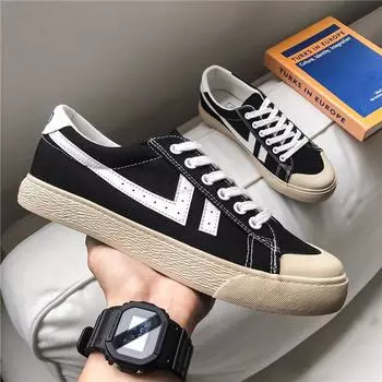 2024 Новые мужские туфли с низким верхом, удобная спортивная обувь для отдыха на открытом воздухе 39 чёрный