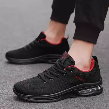 2024 Новые мужские высококачественные дышащие повседневные туфли для активного отдыха, нескользящие мужские спортивные туфли, легкая модная обувь для тенниса 38 чёрный