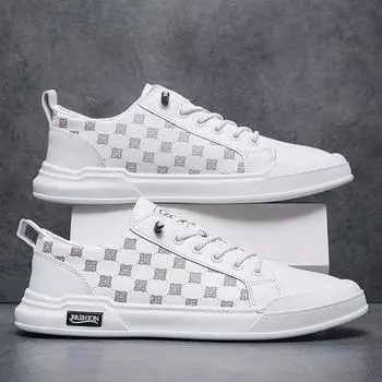 2024 Новые низкие кроссовки с закрытым носком, трендовые универсальные кроссовки с мягкой подошвой из полиуретана для занятий спортом на открытом воздухе, дышащие кроссовки для бега 39 белый