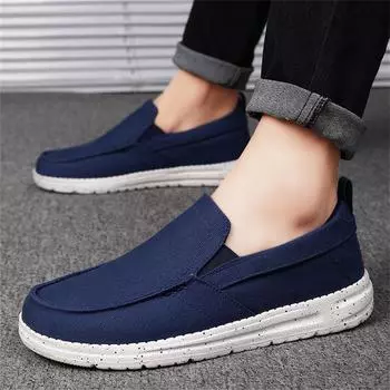 2024 новые парусиновые туфли большого размера, весенние и летние повседневные тканевые туфли, хит продаж, сверхлегкие мужские туфли 39 синий