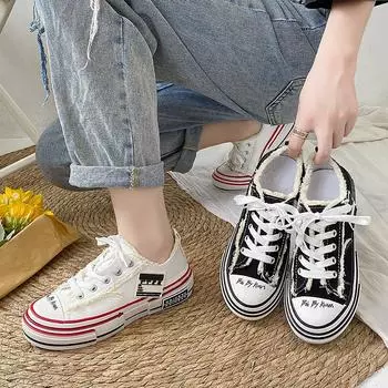 2024 Новые парусиновые туфли для мужчин Модная обувь Повседневная спортивная износостойкая дышащая модная мужская обувь Кроссовки Zapatillas De Deporte 35 белый