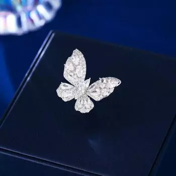 2024 новые популярные ювелирные изделия модные легкие роскошные умные маленькие кольца-бабочки милые персонализированные аксессуары для женщин серебряный
