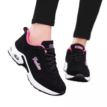 2024 Новые повседневные брендовые кроссовки женские теннисные туфли на платформе женские спортивные туфли женские кроссовки Zapatos De Mujer 35 чёрный