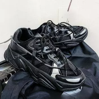 2024 Новые повседневные кроссовки мужские сетчатые дышащие удобные толстые подошвы с увеличенным ростом корейская версия цветные мужские туфли 39