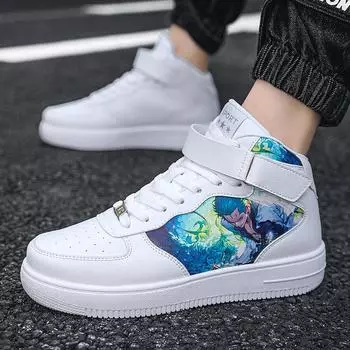 2024 Новые повседневные мужские туфли в стиле аниме, размер 36-44, женская спортивная обувь в стиле аниме для ролевых игр, повседневная спортивная обувь с высоким берцем для пар 36