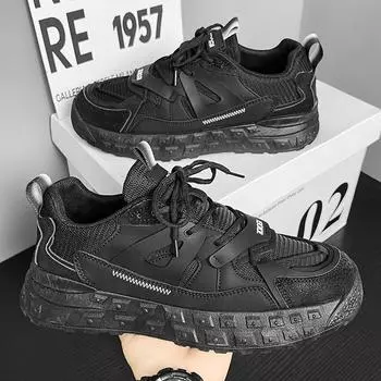 2024 Новые противоскользящие высококачественные кроссовки, модные классические кроссовки для бега на открытом воздухе, всесезонная повседневная обувь, модная обувь больших размеров 39 чёрный