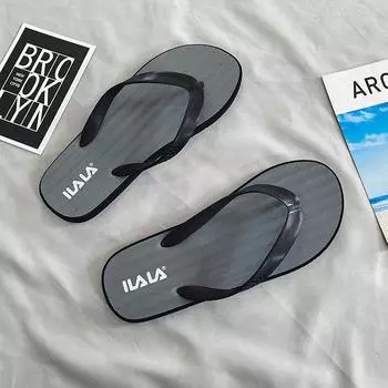 2024 новые шлепанцы мужские летние уличные сандалии тапочки мужские повседневные пляжные тапочки из ПВХ 39 темно-синий