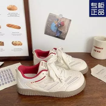 2024 новые студенческие дышащие маленькие белые туфли женские летние туфли-бублики модные европейские универсальные сетчатые тонкие туфли для досок 35 жёлтый