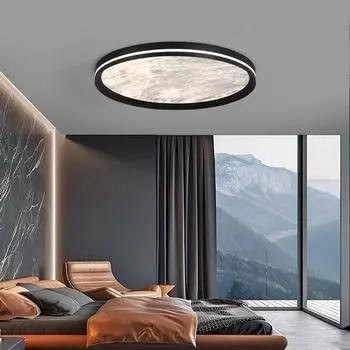 2024 Новые светодиодные круглые светодиодные потолочные светильники Современные простые гостиная спальня кабинет акриловая люстра скандинавское внутреннее освещение декор changeable