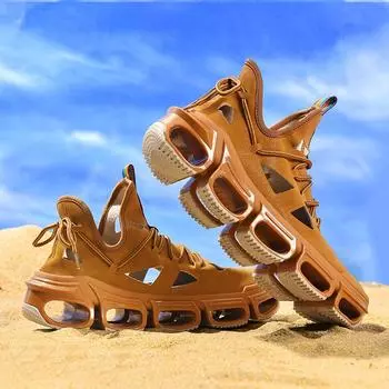 2024 новые туфли для мужчин кроссовки мужские повседневные мужские туфли теннисные туфли класса люкс кроссовки для бега дышащая обувь модные пляжные сандалии 39