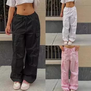 2024 новые уличные свободные комбинезоны осенняя мода повседневные брюки с низкой посадкой большие размеры тонкие леггинсы XS белый