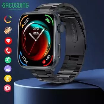 2024 Новые умные часы Bluetooth Call Фитнес-трекер NFC HRV Наручные часы Артериальное давление Температура тела Часы Совместимость HUAWEI