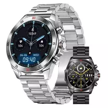 2024 Новые умные часы для мужчин с экраном AMOLED, функцией измерения сердечного ритма и Bluetooth-вызовом, водонепроницаемые, GPS-умные часы для улицы