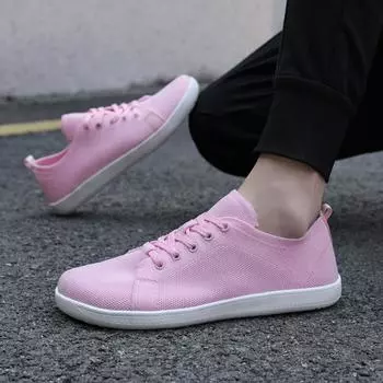 2024 Новые унисекс нейтральные легкие нескользящие мужские туфли с нулевым дном и плоским дном с широким носком в стиле минимализма босиком 36 белый