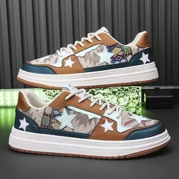 2024 Новые универсальные мужские дышащие кроссовки для сноуборда Модные уличные сетчатые дышащие легкие взрывные мужские спортивные туфли 39 коричневый