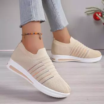 2024 новые весенние и осенние туфли для внешней торговли Европы и США большого размера с толстым дном и плоским дном с наклонным каблуком для женщин fly k 36 чёрный