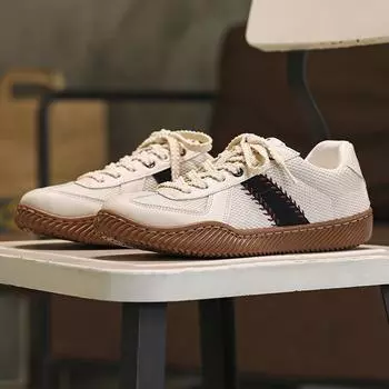 2024 новые весенние винтажные кроссовки для бега для мужчин, повседневные низкие кроссовки для бега, удобные дизайнерские дышащие кроссовки 39 чёрный