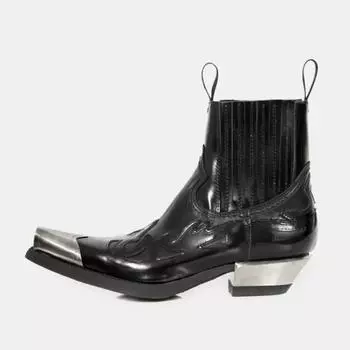 2024 Новые винтажные кожаные ретро-ботильоны для женщин в стиле ретро, остроносые туфли на толстом каблуке, женские осенне-зимние офисные ботинки 35 чёрный