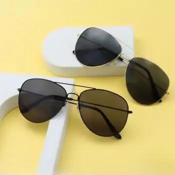 2024 Новые винтажные солнцезащитные очки для мужчин, металлическая оправа, женские солнцезащитные очки, модные уличные спортивные солнцезащитные очки унисекс, пилотные очки