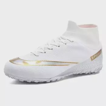 2024 Новые высокие футбольные тренировочные кроссовки для детей - Длинный ноготь, Сломанный ноготь, Большой размер 47 45