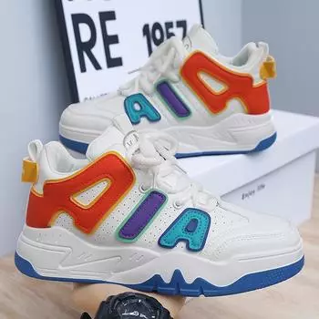 2024 новые высокие спортивные кроссовки, мужская повседневная обувь, кожаные вулканизированные модные кроссовки для занятий спортом на открытом воздухе для мужчин и женщин 39