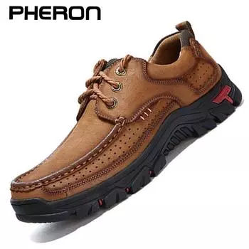 2024 Новые высококачественные мужские туфли 100% натуральная кожа Повседневная обувь Водонепроницаемая рабочая обувь Лоферы из коровьей кожи Большие размеры 38-48 6