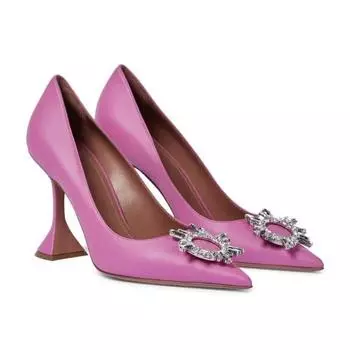 2024 Новые зеркальные туфли из лакированной кожи с пряжкой от солнца, со стразами, туфли на плоской подошве, бокалы для вина и обувь 34