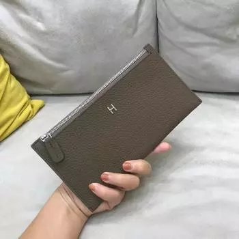 2024 Новые женские кошельки из натуральной яловой кожи, длинный кошелек, модный брендовый дизайн, кошелек для телефона на молнии, клатч из телячьей кожи, держатель для карт чёрный