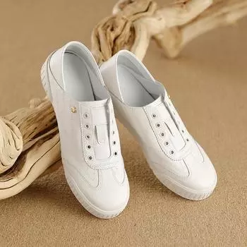 2024 Новые женские кожаные кроссовки Белые серебристые плоские повседневные туфли Удобная обувь для ходьбы Высококачественная женская спортивная обувь 34 серебряный