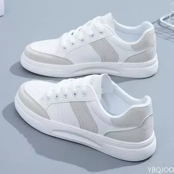 2024 Новые женские кроссовки дышащие туфли на плоской подошве женские легкие спортивные туфли нескользящая обувь для бега шнуровка большой размер 35 чёрный