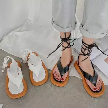 2024 Новые женские летние сандалии-шлепанцы Женские с перекрестными ремешками на платформе Новые летние пляжные тапочки Женские шлепанцы 35 чёрный