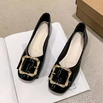 2024 Новые женские мокасины с бантом, острым носком, плоские туфли для женщин, лакированная кожа, неглубокий носок, повседневная обувь для поездок на работу 35 красный