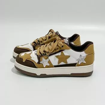 2024 Новые женские повседневные спортивные туфли Персонализированные спортивные кроссовки Star для бега Скейтбординг балетки Размер 35-40 35 розовый