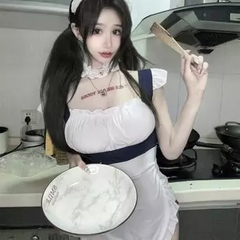 2024 Новые женские японские боди-костюмы, сексуальные высокие эластичные плиссированные комбинезоны, одежда для женщин, ролевые игры, одежда для сна для горничной XXS