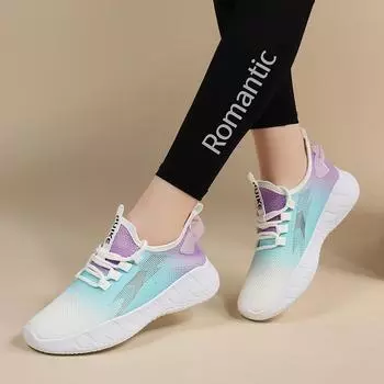 2024 новые женские туфли летние сетчатые туфли удобные и дышащие повседневные туфли легкие спортивные туфли с мягкой подошвой студенческие туфли женские 36