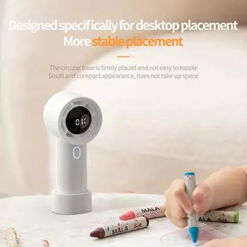 2024 Новый 3000 мАч 100 скоростей высокоскоростной вентилятор мини-кондиционер портативный вентилятор охладитель воздуха со светодиодным дисплеем Super Cool Wind жёлтый