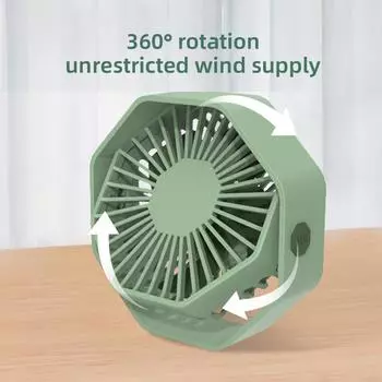 2024 Новый 360° Регулируемый настольный USB-вентилятор Мини-кондиционер Маленький воздушный охладитель Портативный вентилятор с 3 скоростями ветра для офиса и дома фиолетовый
