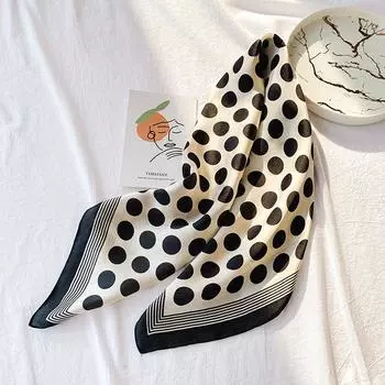 2024 Новый 70 см шелковый шарф для украшения рубашки, небольшой квадратный шарф, модный и универсальный шарф для поездок на работу, шарф для защиты шеи 70*70cm