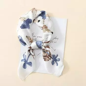 2024 Новый 70 см шелковый шарф для украшения рубашки, небольшой квадратный шарф, модный и универсальный шарф для поездок на работу, шарф для защиты шеи 70*70cm