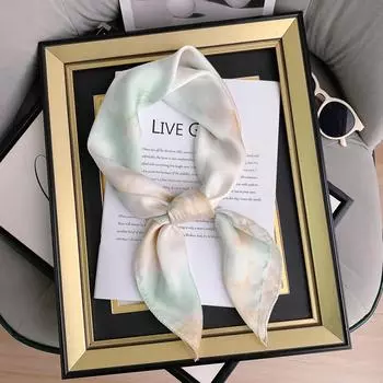 2024 Новый 70 см шелковый шарф для украшения рубашки, небольшой квадратный шарф, модный и универсальный шарф для поездок на работу, шарф для защиты шеи 70cm*70cm