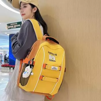 2024 Новый американский рюкзак большой вместимости в стиле ретро для студенток колледжа only bag