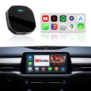 2024 Новый автомобильный AI-бокс Android 12 CarPlay Мультимедийный ТВ-плеер Проводной к Беспроводному Android Auto Беспроводной CarPlay Для Youtube Nexflit