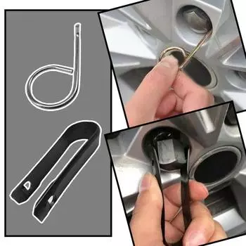 2024 Новый автомобильный колпачок для болта колеса Съемник Крюк Противоугонный инструмент для снятия винта Съемник колпачка Крюк для снятия колпачка Гайка для снятия колпачка колеса B9m0