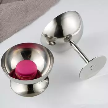 2024 Новый Бокал из Нержавеющей Стали Чаша Для Мороженого Десерта Салатница Фруктовая Тарелка Закуска Блюда Для KTV Бара