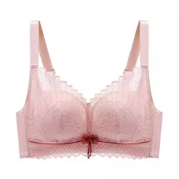 2024 новый большой грудь показывает маленький тонкий высокий эластичный ремень собирает нижнее белье без стального кольца мягкий чехол для бюстгальтера среднего возраста 34/75BC