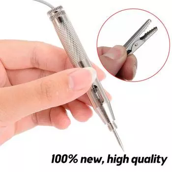 2024 Новый DC 6 В 12 В 24 В Медный испытательный зонд системы освещения Лампа Автомобильный тестер цепи освещения Лампа Тест напряжения Ручка-детектор Медь