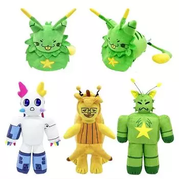 2024 Новый Gnarpy открывает Интернет Мягкая игрушка Gnarpy Regretevator Plushie Cat Alien Green Cat Peluche Мягкие детские подарочные игрушки