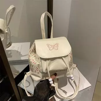 2024 новый красивый ретро рюкзак-бабочка для студентов, поездок на работу, в иностранном стиле, для отдыха, небольшой рюкзак