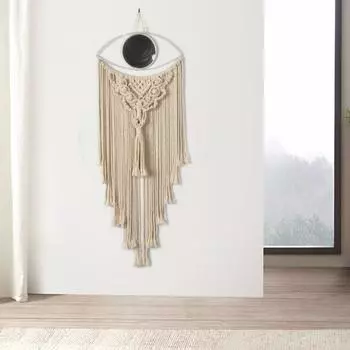 2024 Новый красочный гобелен с кисточками в виде кольца, ткет богемное радужное дерево жизни, демонический глаз, настенный гобелен, украшение для стен